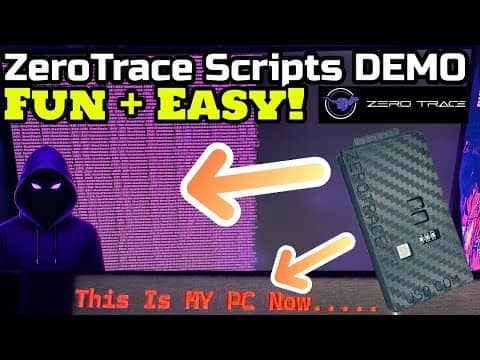 How I Made Simple HID Scripts Anyone Can Use – ZeroTrace Conversion & Demo Tutorial