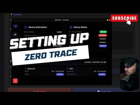 Zero Trace Setup and Firmware Install